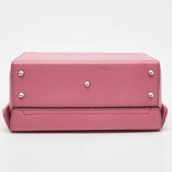 Mark Cross Light Pink Leather Grace Box Bag 