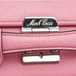 Mark Cross Light Pink Leather Grace Box Bag 