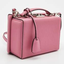 Mark Cross Light Pink Leather Grace Box Bag 