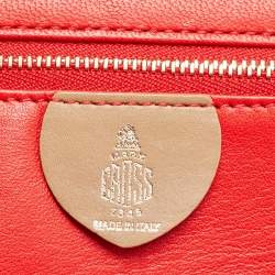 Mark Cross Beige Leather Grace Box Bag