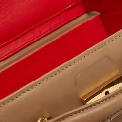 Mark Cross Beige Leather Grace Box Bag