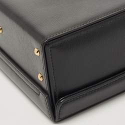 Mark Cross Black Leather Small Galaxy Grace Box Bag