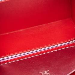 Mark Cross Metallic Lavender Leather Mini Grace Box Bag