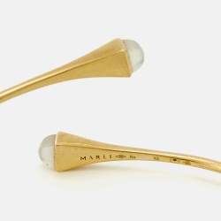 Pre Owned Marli Cleo Moonstone 18k Yellow Gold Bracelet XS