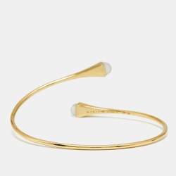 Pre Owned Marli Cleo Moonstone 18k Yellow Gold Bracelet XS