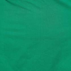 Pre Owned Marni Green Cotton Contrast Trim Knee Length Skirt L