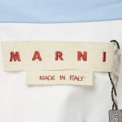 Pre Owned Marni Colorblocked Cotton Long Sleeve Shirt S