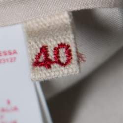 Pre Owned Marni Pink and Grey Floral Printed Cotton and Silk Oversized Top S