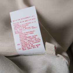 Pre Owned Marni Pink and Grey Floral Printed Cotton and Silk Oversized Top S