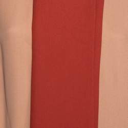 Marni Light Brown Crepe Contrast Paneled Light Weight Coat M