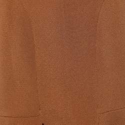 Marni Brown Crepe Double Silk Mini Skirt S