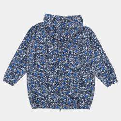 Marni Blue Print Synthetic Hooded Zip Front Jacket Size 6Y