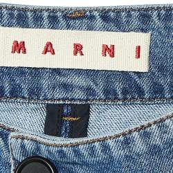 Pre Owned Marni Blue Denim High Rise Flared Jeans M/Waist 29"