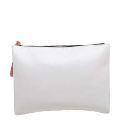 Marni Two-Tone Leather Wristlet Pouch