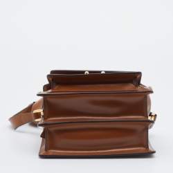 Marni Multicolor Woven Patent and Leather Mini Trunk Bag