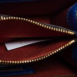Marni Brown/Blue Leather Trunk Shoulder Bag