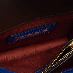 Marni Brown/Blue Leather Trunk Shoulder Bag