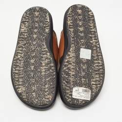 Pre Owned Marni Tan Leather Slingback Flat Sandals Size 36