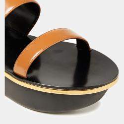 Pre Owned Marni Leather Ankle Strap Sandals Size 38