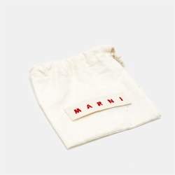Marni Daisy Crystals White Coated Gold Tone Bar Earrings