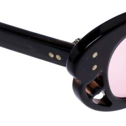 Pre Owned Marni Dark Brown/Pink MA 107S Butterfly Sunglasses