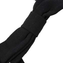 Marni Black Fabric Bow Belt 75 cm