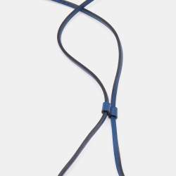 Marni Blue Leather Resin Charms Adjustable Necklace