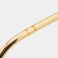Marni Green Resin Gold Tone Cuff Bracelet