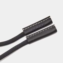 Marni Fabric Leather Gold Tone Necklace