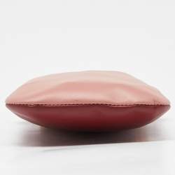 Marni Pink/Red Leather Kisslock Phone Chain Pouch