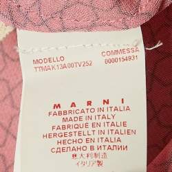 Marni Pink Printed Crepe Sleeveless Top S