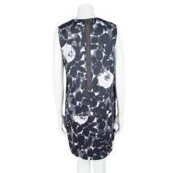 Pre Owned Marni Abstract Floral Print Sleeveless Drop Waist Shift Dress M