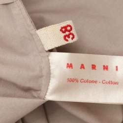 Marni Grey Cotton Full Sleeve Top S