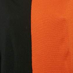Marni Multicolor Color-blocked Wool Knit Asymmetrical Sweater M