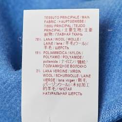 Pre Owned Marni Blue Wool Felt Zip Up Hooded Coat S