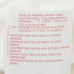 Marni White Cotton Inverted Pleat Midi Skirt M