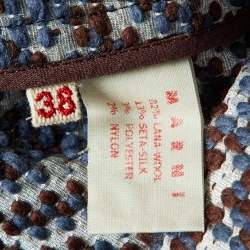 Marni Blue/Brown Lurex Tweed Jacket S