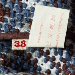 Marni Blue/Brown Lurex Tweed Jacket S