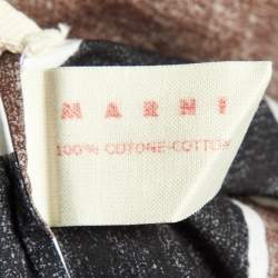 Marni Multicolor Printed Tie-Up Waist Detail Mini Skirt S