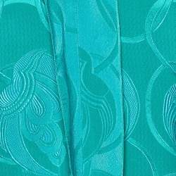 Pre Owned Marni Green Jacquard Silk Blend V-Neck Top S