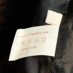 Marni Metallic Textured Jacquard Silk Blend Crop Jacket S