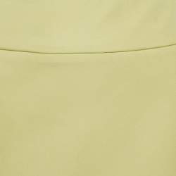 Marni Green Gabardine Asymmetric Midi Skirt M