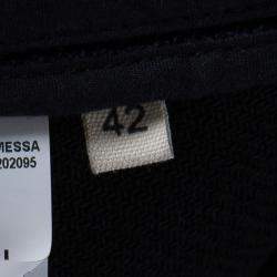 Pre Owned Marni Navy Blue Pleated Wool Mini Skirt M