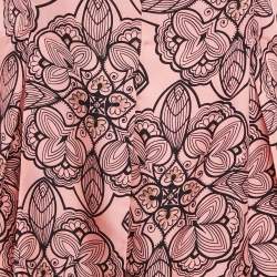 Pre Owned Marni Pink Printed Silk Full Sleeve Top M