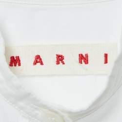 Pre Owned Marni White Cotton Button Front Blouse S