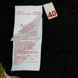 Marni Multicolor Floral Print Cotton Blend and Lurex Top S