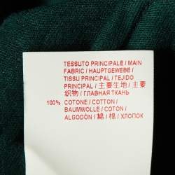 Marni Green Polka Dotted Cotton Sleeveless Shift Dress L