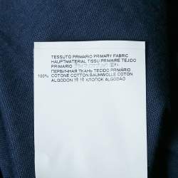 Marni Navy Blue Printed Cotton Crew Neck T-Shirt XL