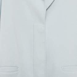 Marni Blue Wool Blend Felt Mid-Length Coat L