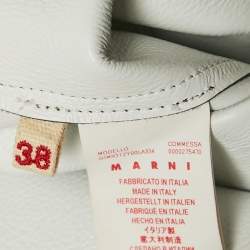 Marni Black Leather Double Breasted Short Jacket S